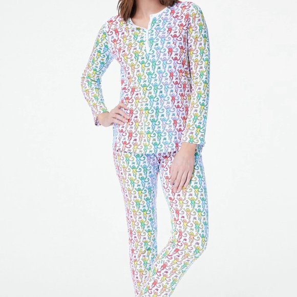 Roller Rabbit Disco Monkey Pajamas - Picture 1 of 2